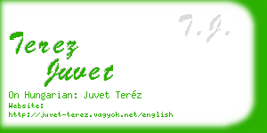 terez juvet business card